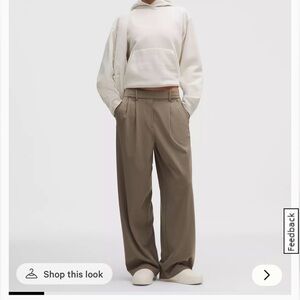 lululemon athletica Wide Leg Pants in Taupe